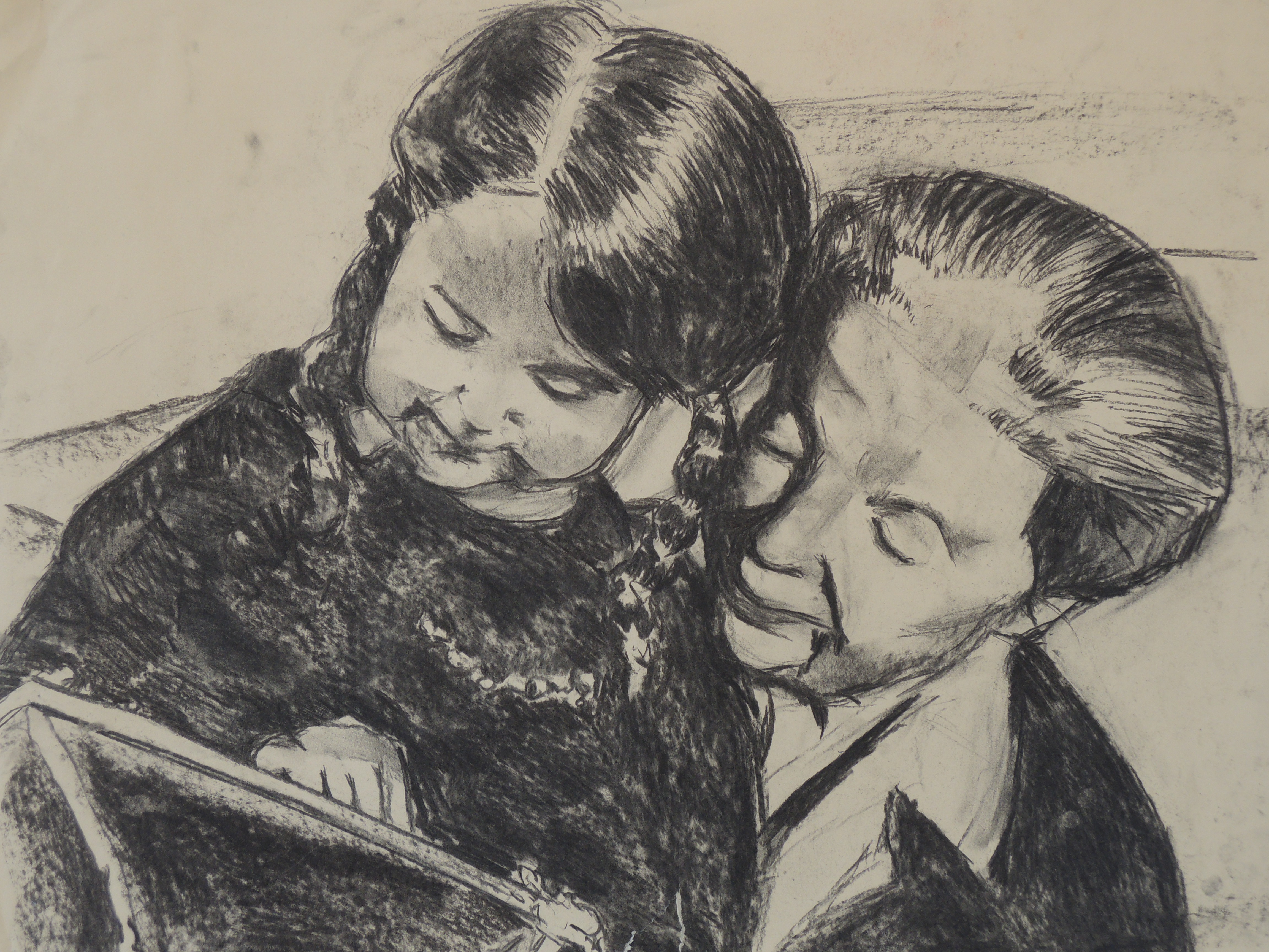 Glance 1, 50 x 65 cm, charcoal on paper, 2012